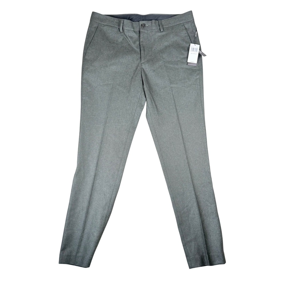 Michael Kors Mens Slim Fit Wool Blend Dress Pants Fatigue Green 34x32 CF83CR127J
